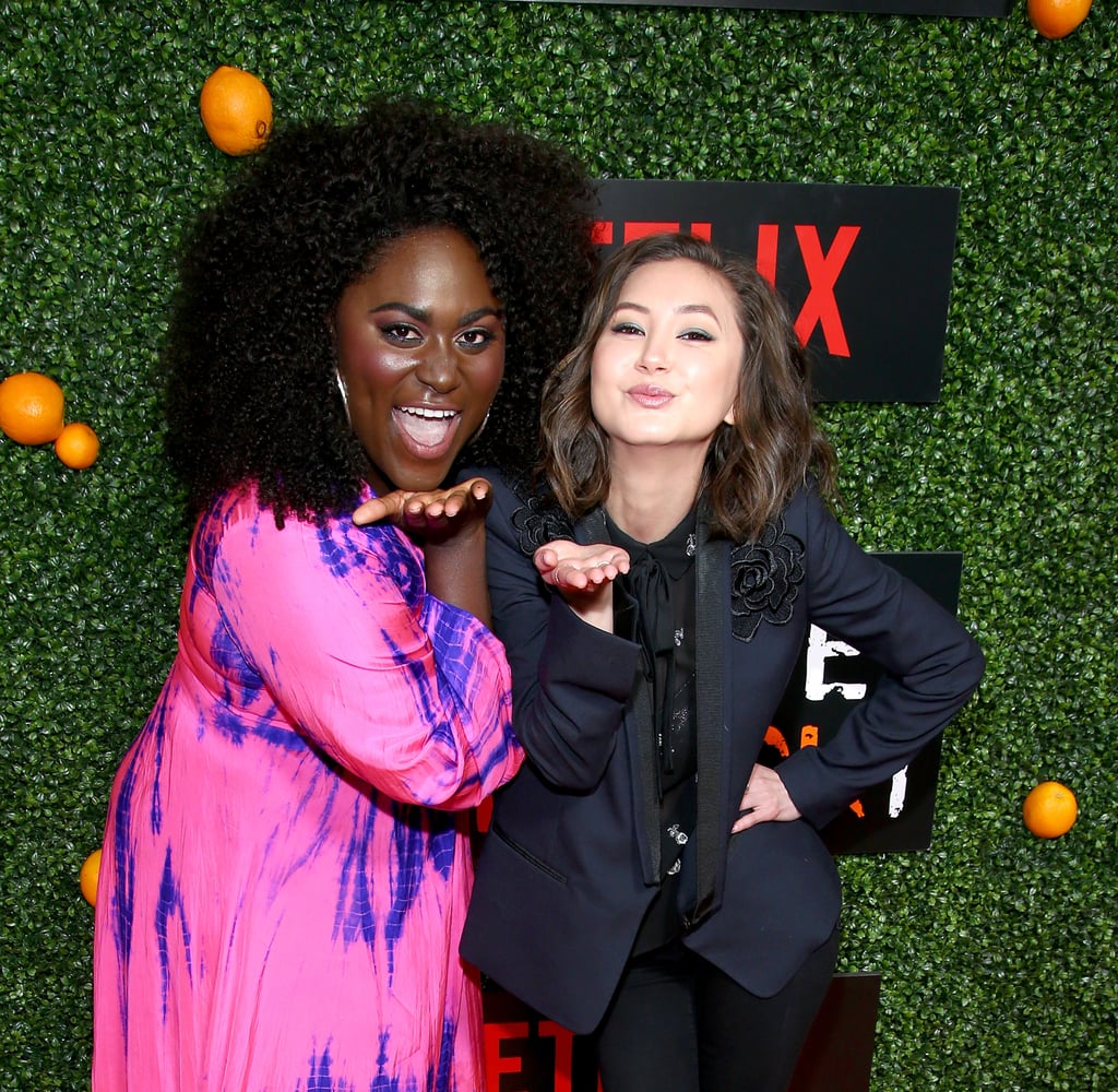 In June 2017, Danielle Brooks and Kimiko Glenn blew kisses on the red carpet at the season five party for OITNB in NYC.