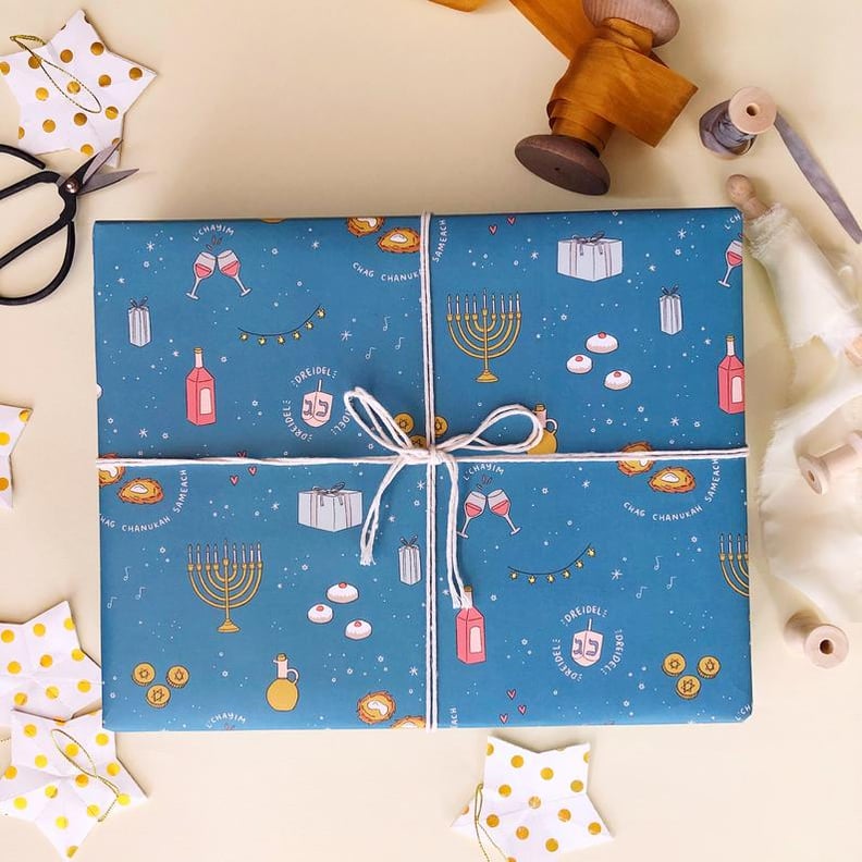 Hanukkah Party Pattern Wrapping Paper