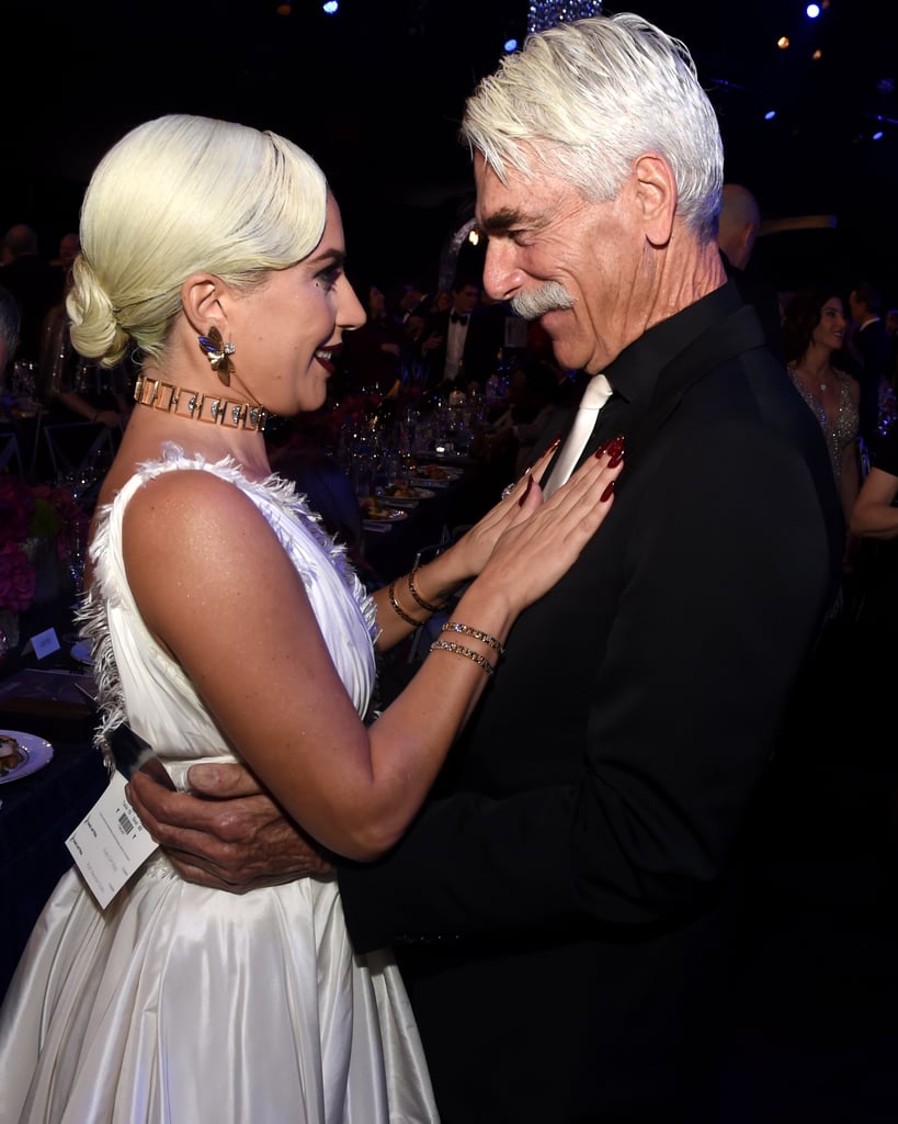 Pictured: Lady Gaga and Sam Elliott