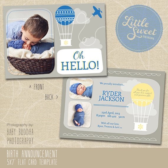 Hot Air Balloon Card