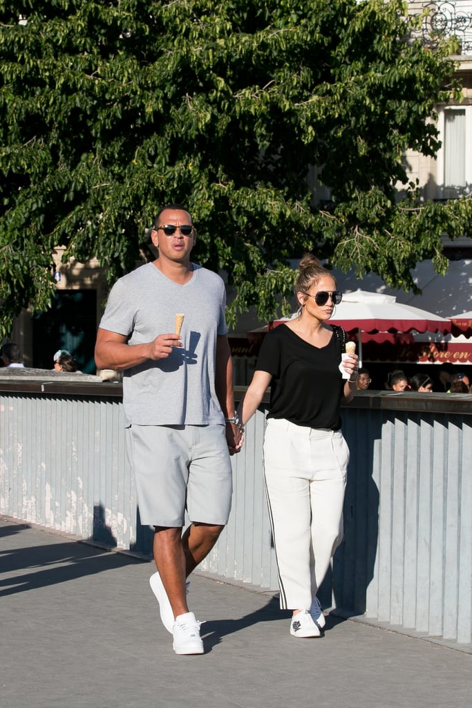 Jennifer Lopez and Alex Rodriguez in Paris June 2017