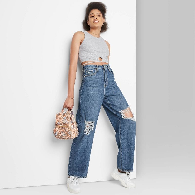 Wild Fable Women's Super-High Rise Distressed Baggy Jeans, The 15 Best  Target Jeans That'll Get Mistaken for Designer Denim