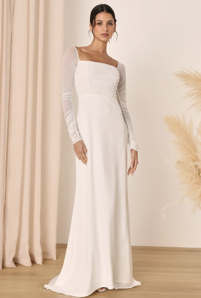 Best Square-Neck Wedding Dress From Lulus