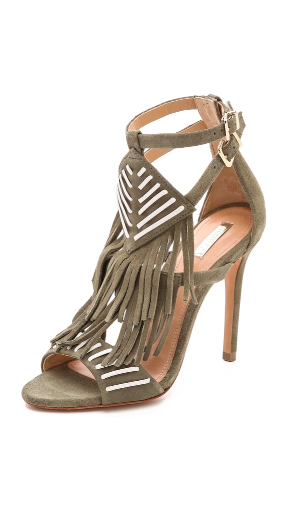 Schutz Fringe Sandals