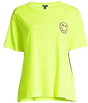 Monrow Neon Embroidery T-Shirt