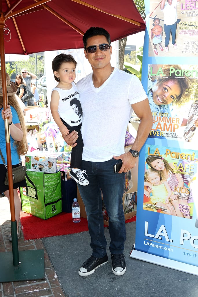 Mario Lopez's Son in a Saved by the Bell T-Shirt
