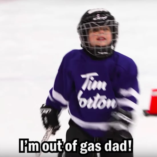 Dad Puts GoPro on Son at Hockey Practice Video