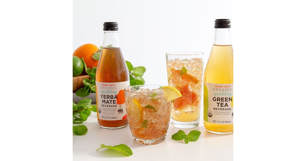 Trader Joe's Organic Sparkling Yerba Mate and Organic Sparkling Green