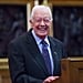 Jimmy Carter Shaking Hands on Delta Flight