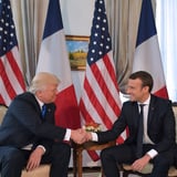 Donald Trump Emmanuel Macron Will