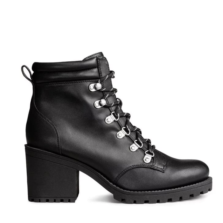 H&M Chunky Ankle Boots ($50)