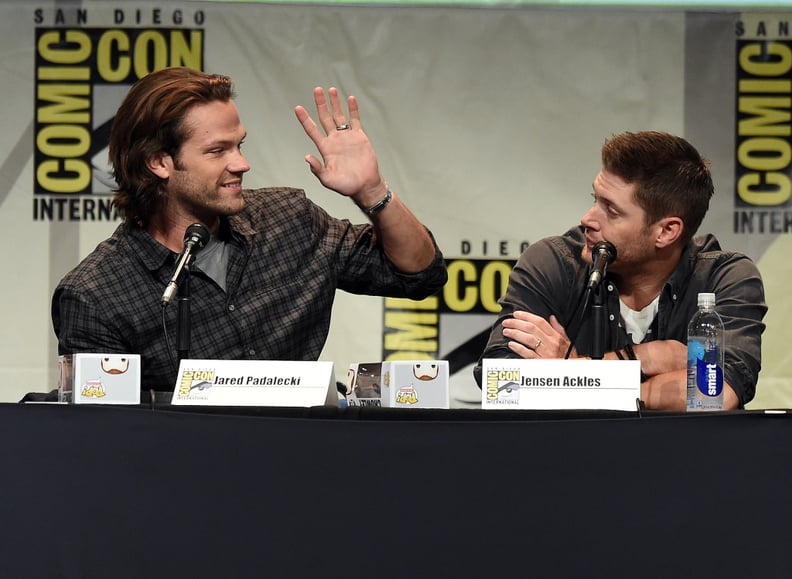 He tried to high-five Jensen, who was having none of it.