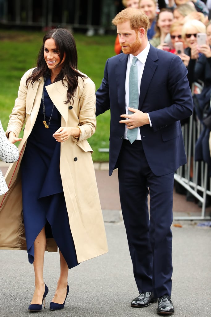 Kid Gives Meghan Markle a Pasta Necklace in Melbourne 2018