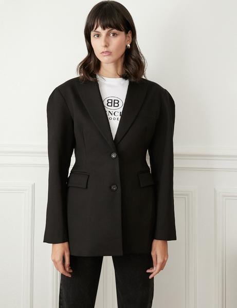 Pixie Market Black Hourglass Blazer