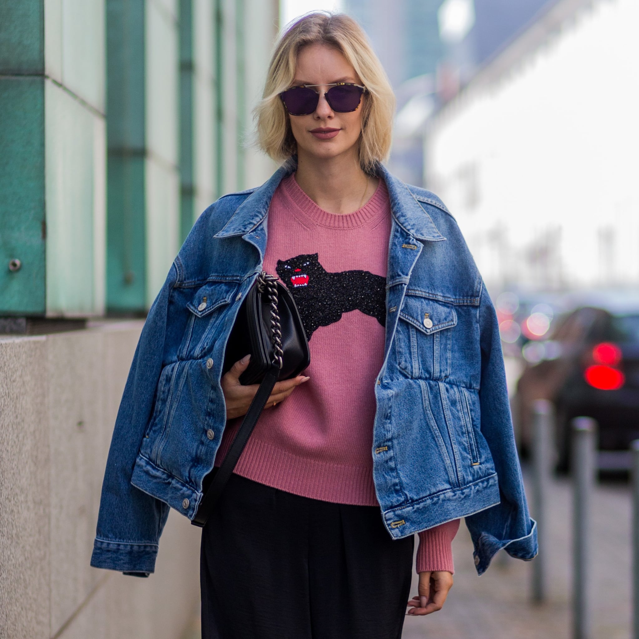 jean jacket on dress