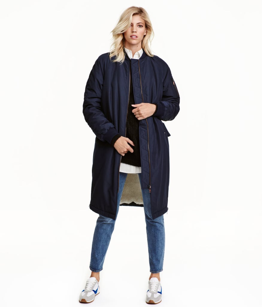 If Your Gift Card Is For $100:
Pile-Lined Bomber Jacket ($80)