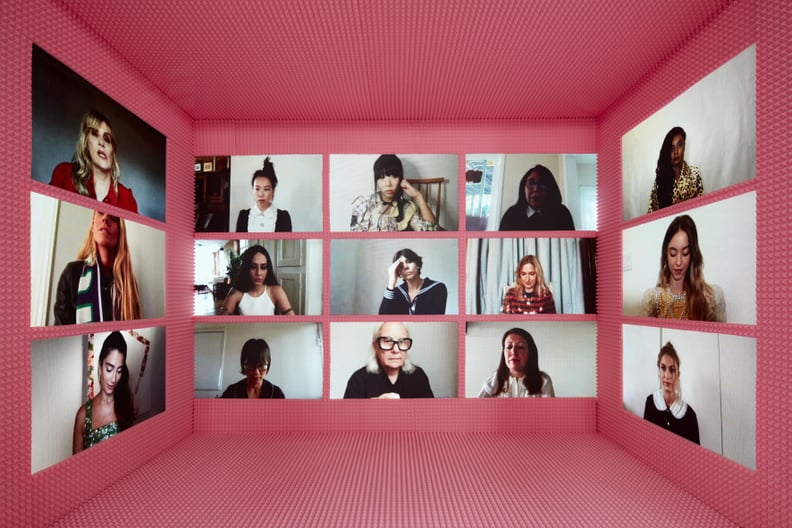 Celebrities in the Virtual Front Row at the Miu Miu Show