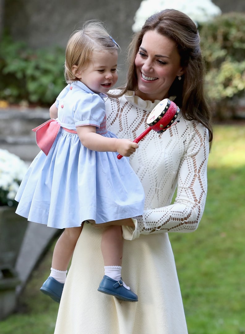 When She Giggled While Charlotte Played With an Instrument in Canada in September 2016