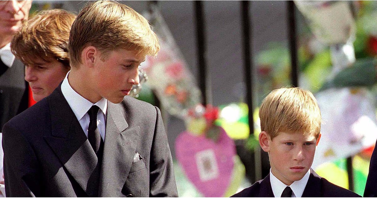 Where Were Prince Harry And Prince William When Diana Died Popsugar Celebrity