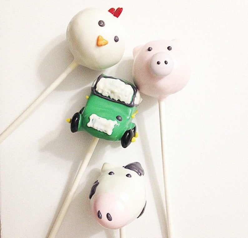 Farm Animal Cake Pops