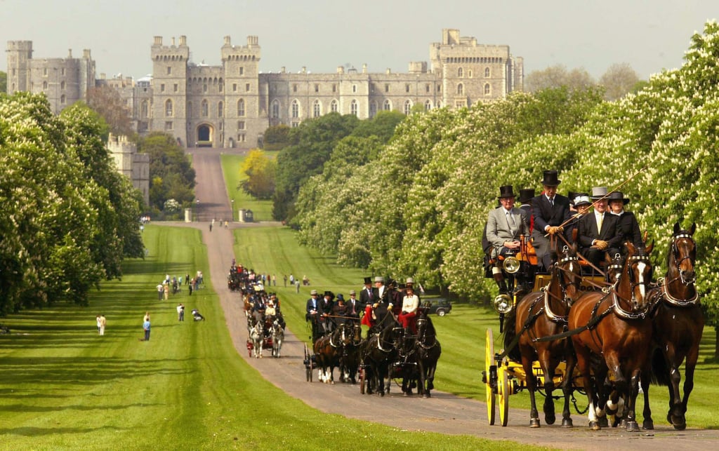 The Long Walk in front of Windsor Castle.