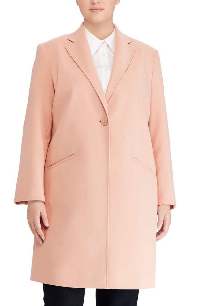 Lauren Ralph Lauren Crepe Reefer Coat