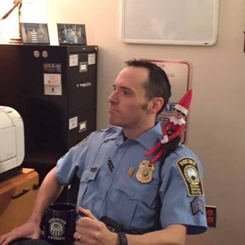 Police Officer Takes Photos With Stolen Elf on the Shelf