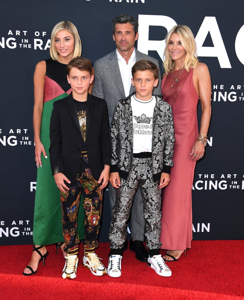 Patrick Dempsey Family at Racing in the Rain Premiere Photos