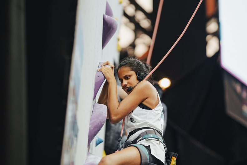 Bern (SUI), 8 August 2023: USA competes in Paraclimbing qualifications during the IFSC World Championships in Bern (SUI).©️ Lena Drapella/IFSC. This photo is for editorial use only. For any additional use please contact communications@ifsc-climbing.org.