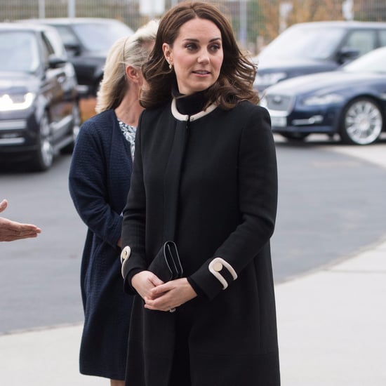 Kate Middleton Black Goat Coat