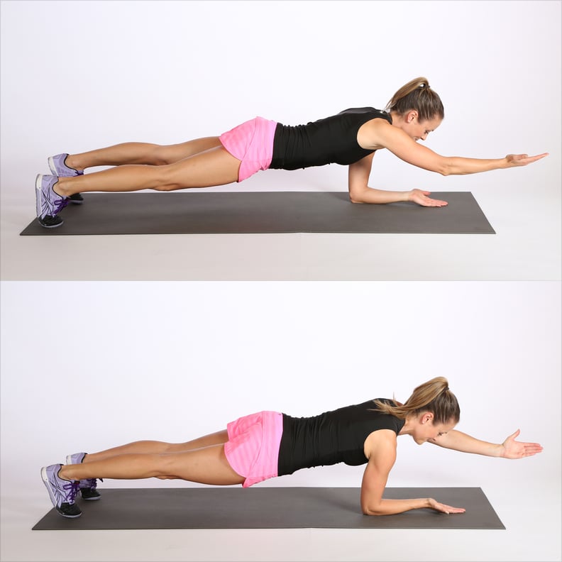 Circuit Two: Elbow Plank With Alternating Arm Reach