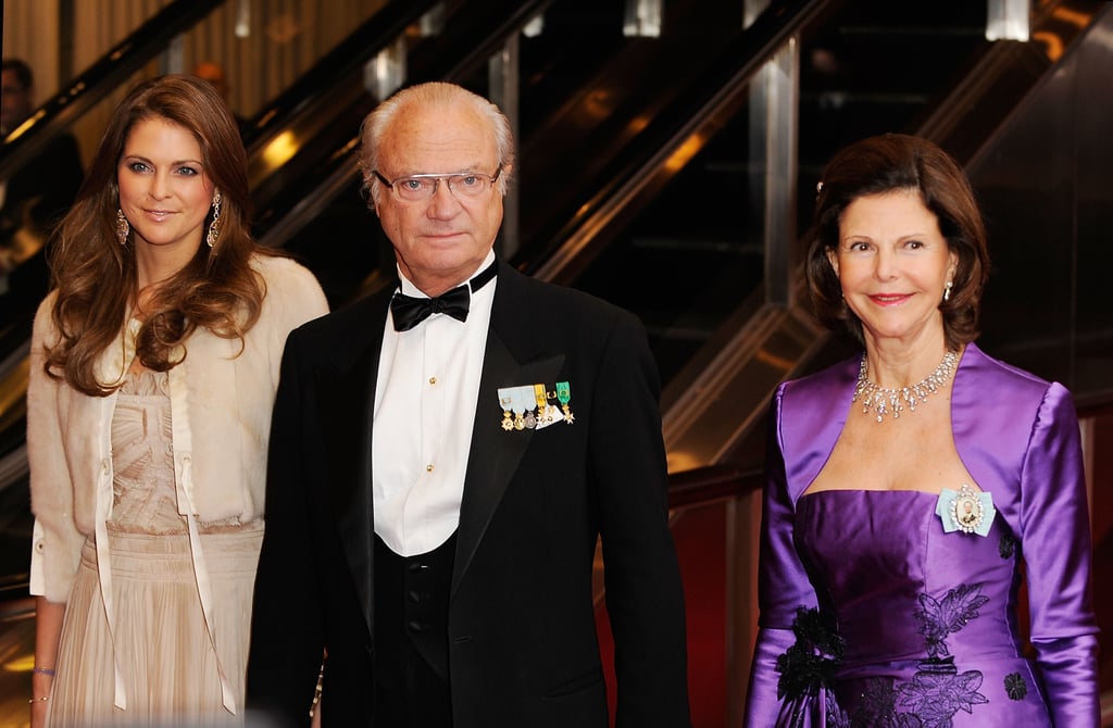 Here she was with her parents, the king and queen of Sweden, at a ball in New York in 2011.