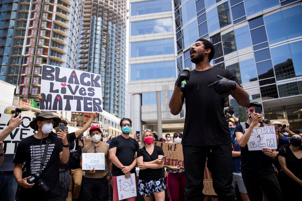 Michael B. Jordan Speaks at Black Lives Matter March in LA