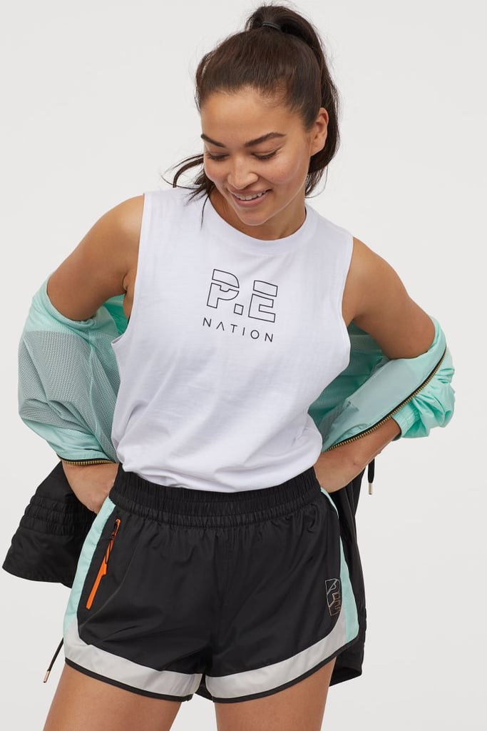 H&M x P.E. Nation Sports Shorts and Cotton Sports Tank Top