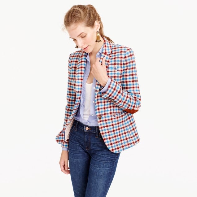 J.Crew Campbell Blazer in Crimson Plaid