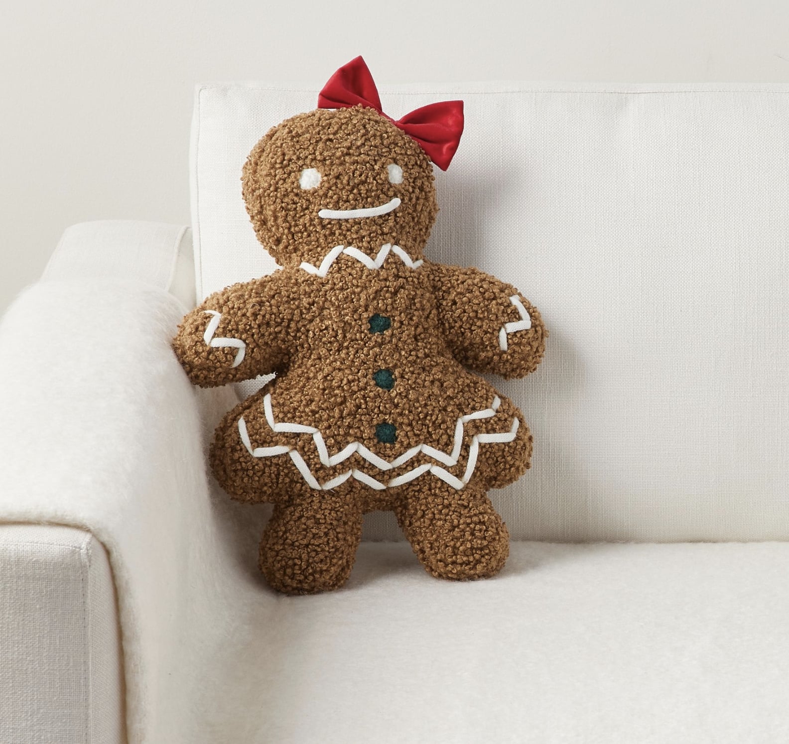 Shop Pottery Barn's New Gingerbread Holiday Pillows POPSUGAR Home