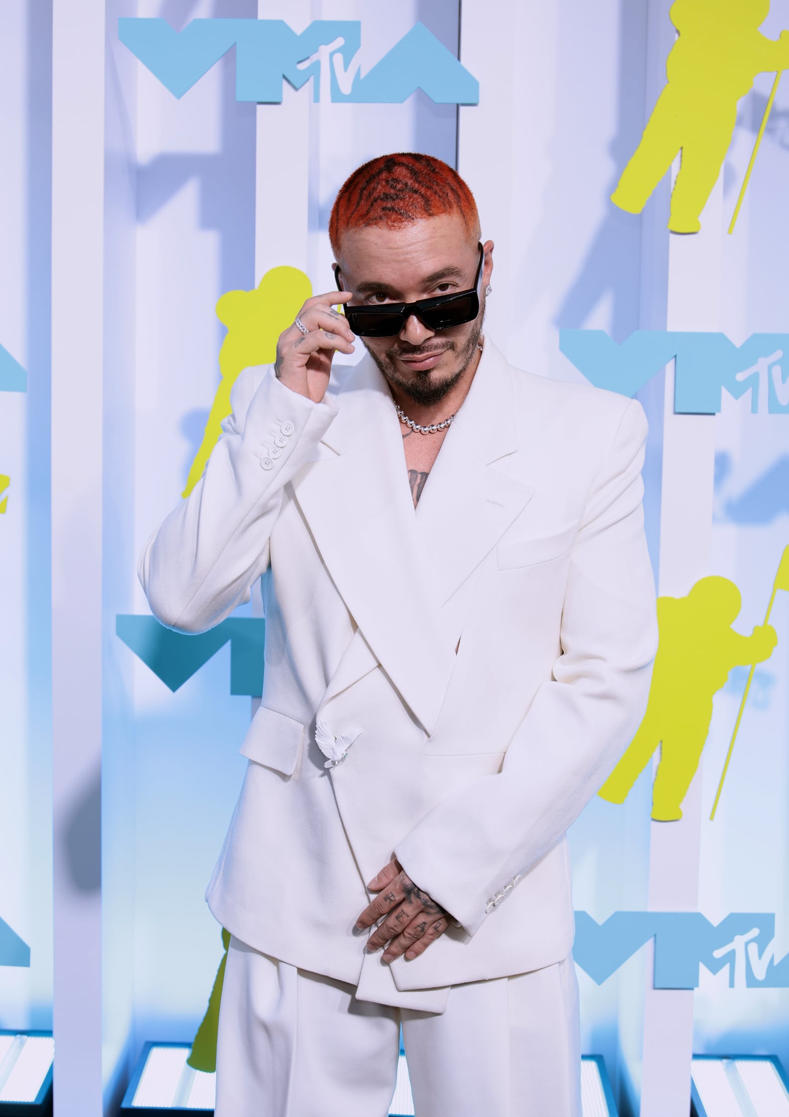J Balvin's TigerPrint Hair Color at the MTV VMAs 2022 POPSUGAR Beauty