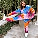 See and Shop Mindy Kaling's Colorful Tie-Dye Sweatsuit Look