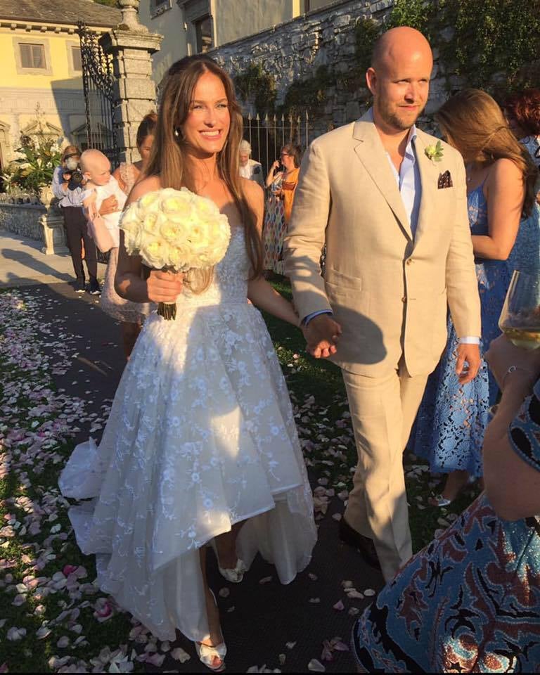 Spotify Founder Daniel Ek S Bride S Wedding Dress Popsugar Fashion