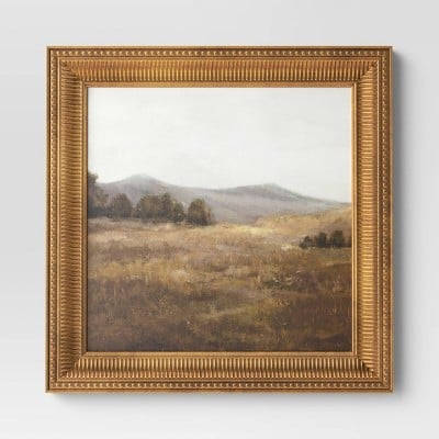 Threshold 12" x 12" Prairie Land Framed Canvas Board
