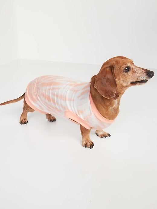Old Navy Printed Jersey Tee for Pets in Pink Tie-Dye
