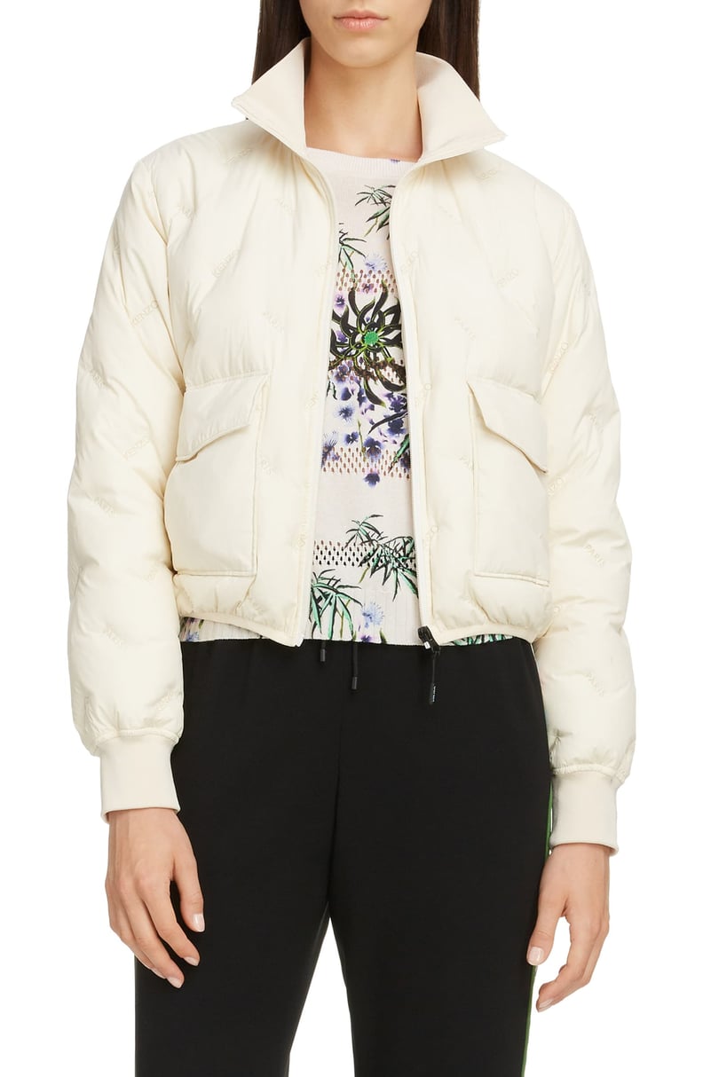 Kenzo Packable Logo Embroidered Puffer Jacket