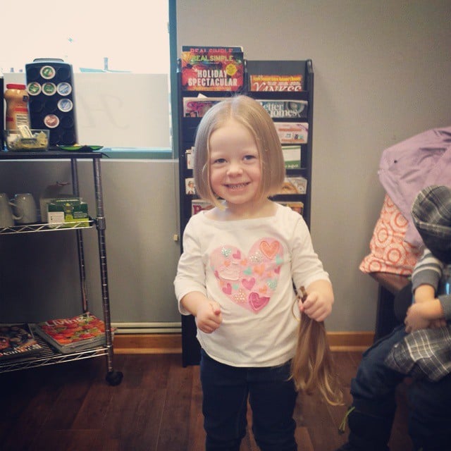 Girl Cuts Off Her Hair For Charity