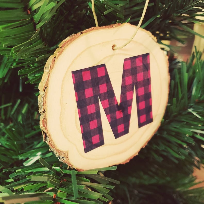 Buffalo Plaid Initial