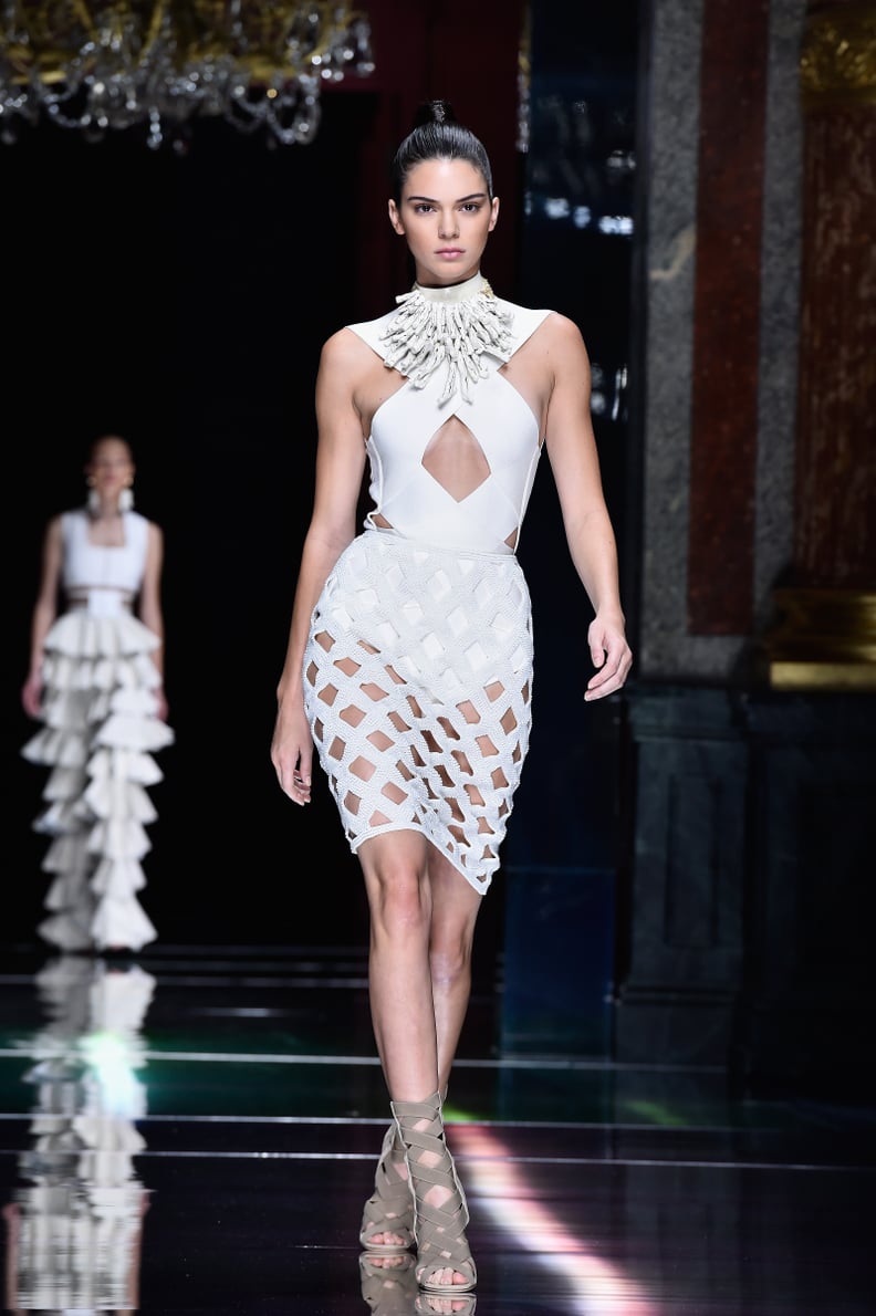 Kendall Jenner Walking the Balmain Spring '16 Runway