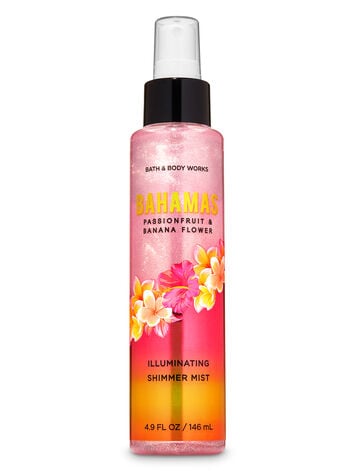 Bath & Body Works Bahamas Passionfruit & Banana Flower Illuminating Shimmer Mist