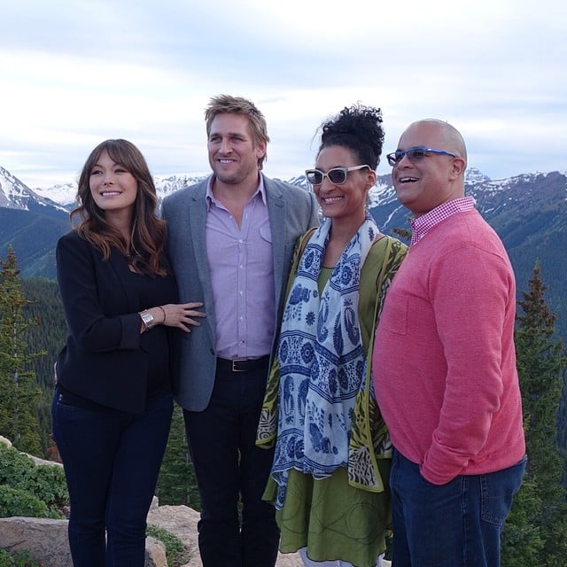 Curtis Stone and Carla Hall Posed at 11,000 Feet