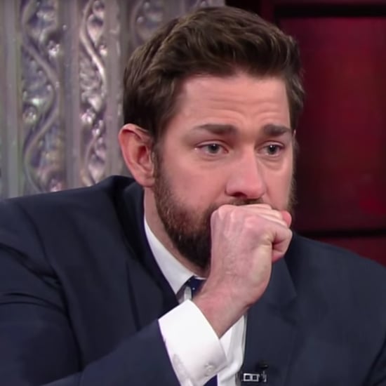 John Krasinski and Stephen Colbert's Fake Vomit-Off