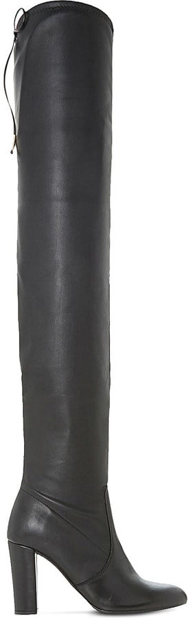 Dune sibyl leather over sale knee boots