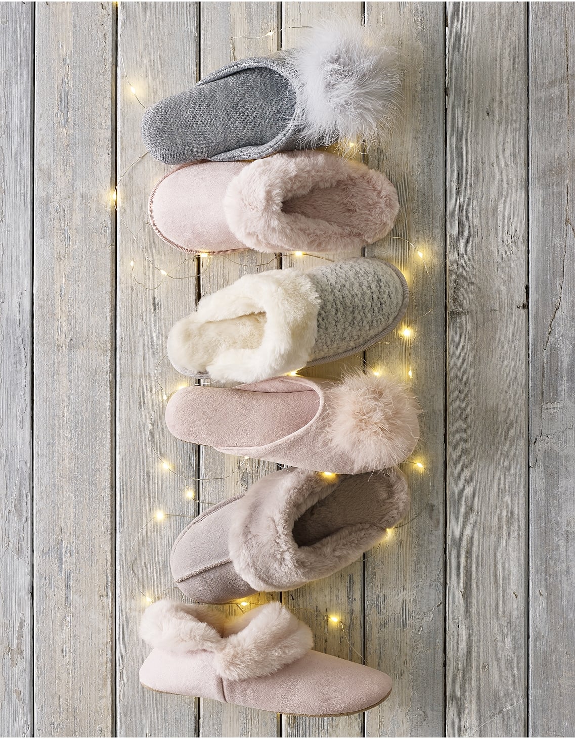 white company pom pom slippers